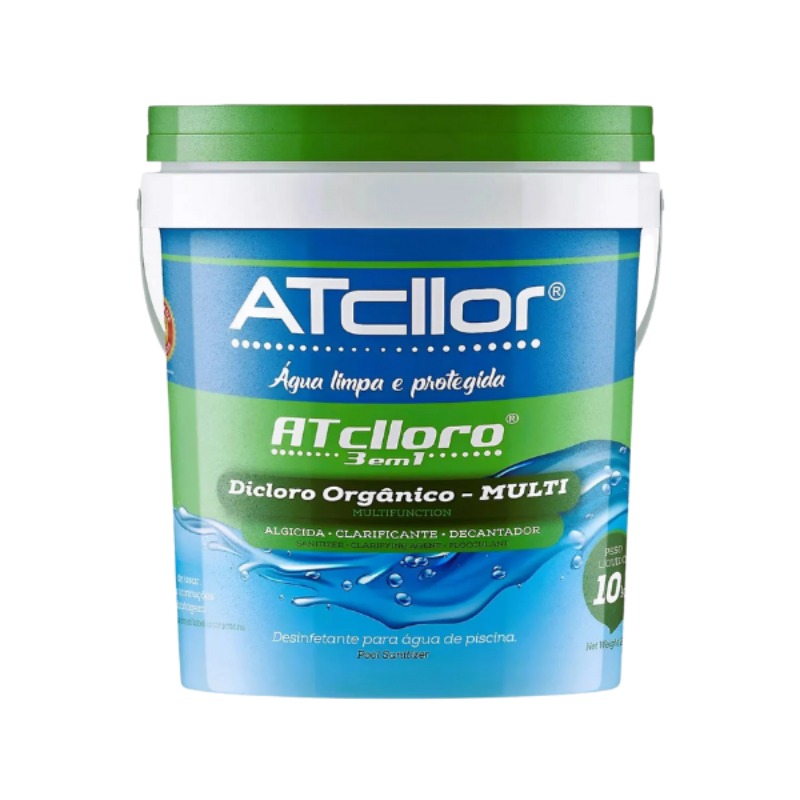 CLORO PISCINA MULTIACAO 10KG 3X1 ATCLLOR