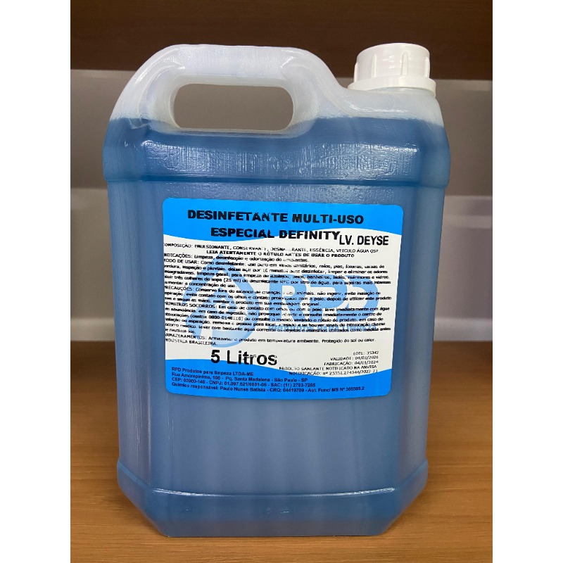 DESINFETANTE RPD ESPECIAL DEFINITY 5L