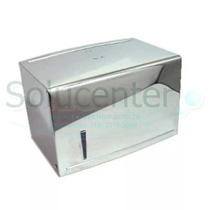 DISPENSADOR PAPEL TOALHA 2 E 3 DOBRAS (INOX)