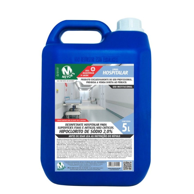 HIPOCLORITO DE SODIO 2%  5L MEYORS