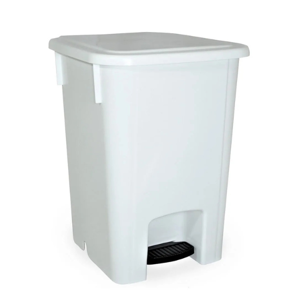 LIXEIRA PEDAL 35 LITROS BRANCA BRALIMPIA