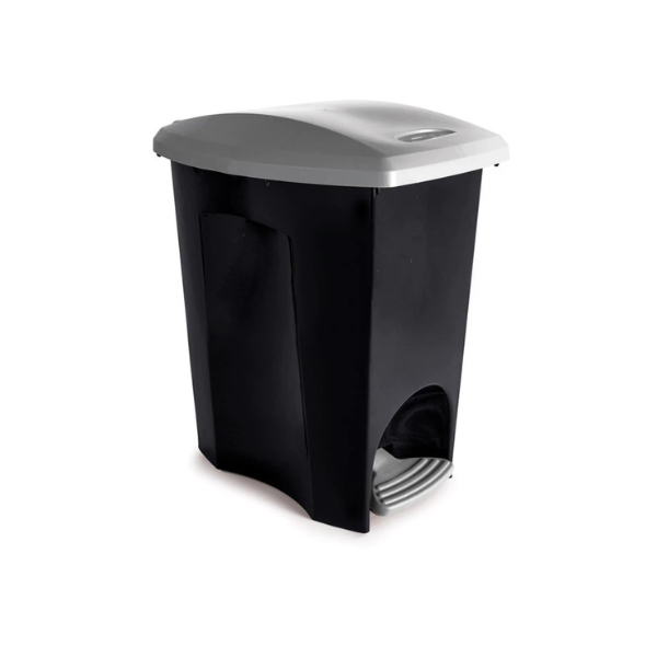 LIXEIRA PLASUTIL C/ TAMPA E PEDAL 7LT