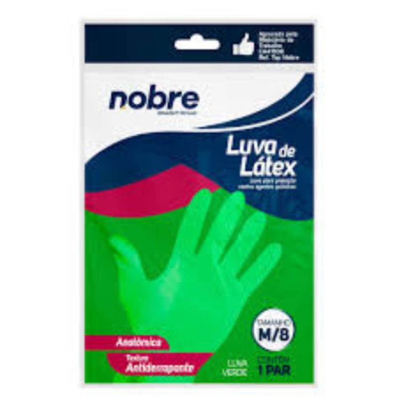 LUVA LATEX SL VERDE NOBRE M