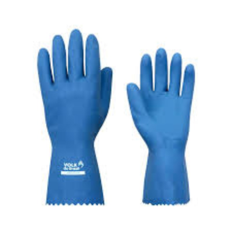 LUVA VERNIZ SILVER AZUL VOLK G