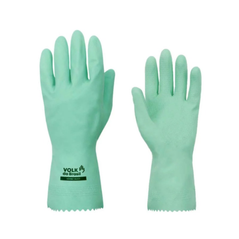 LUVA VERNIZ SILVER VERDE VOLK P