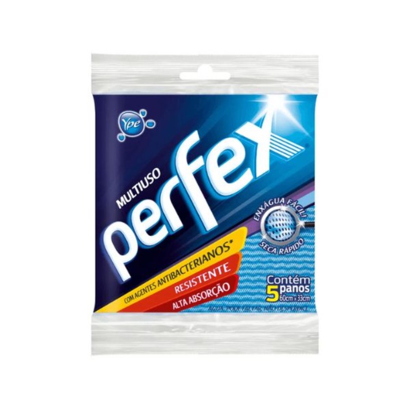PANO MULTIUSO PERFEX AZUL CELESTE PC C/5 UNID 50X33