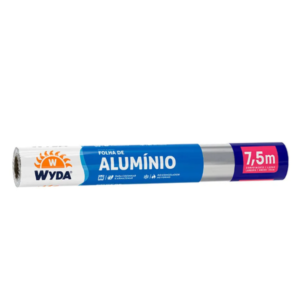 PAPEL ALUMINIO 30 CM X 7,5 MT WYDA