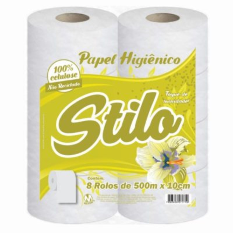 PAPEL HIG STILO 500MT 100% CELULOSE