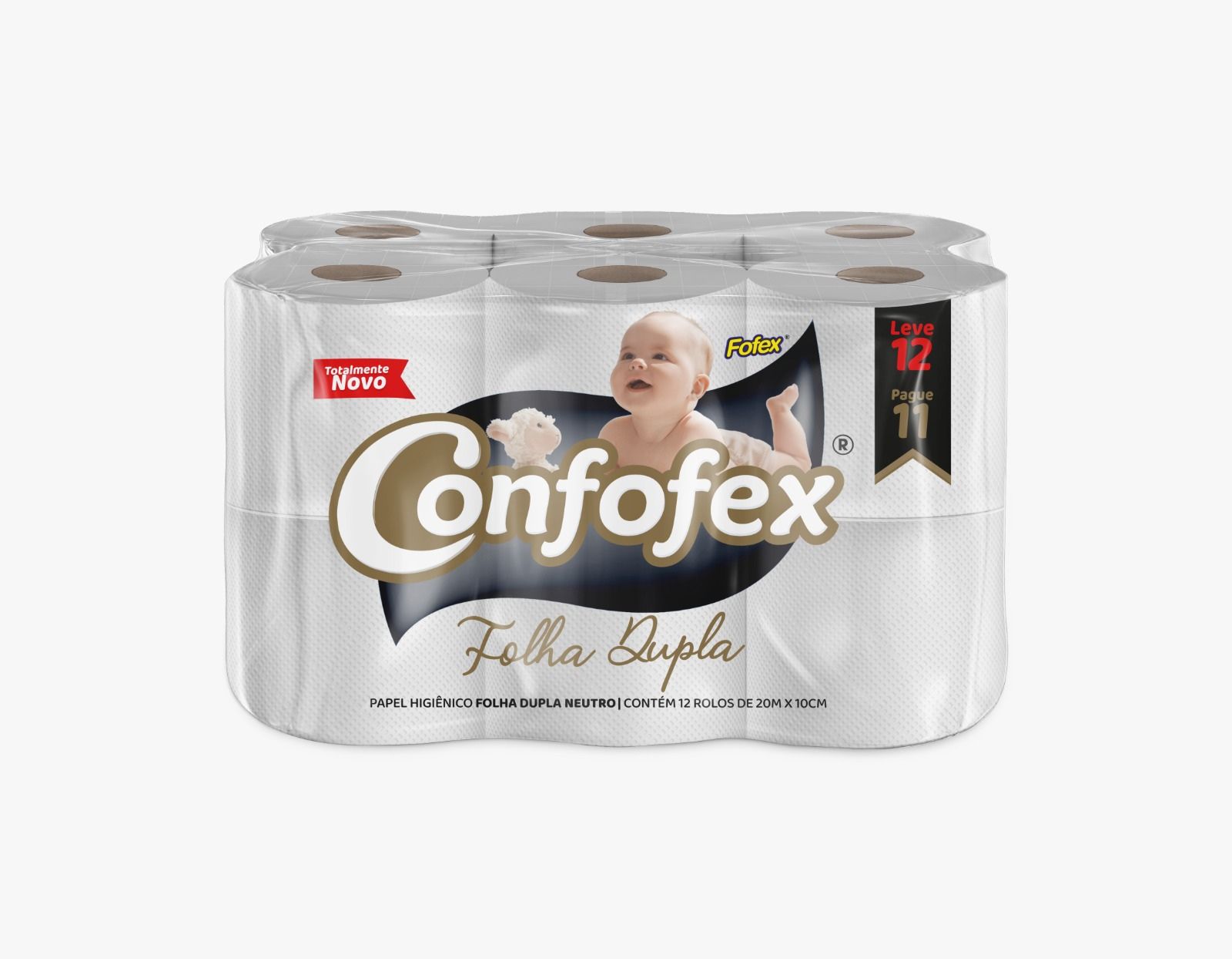PAPEL HIGIENICO CONFOFEX FOLHA DUPLA  PC C/12 ROLOS