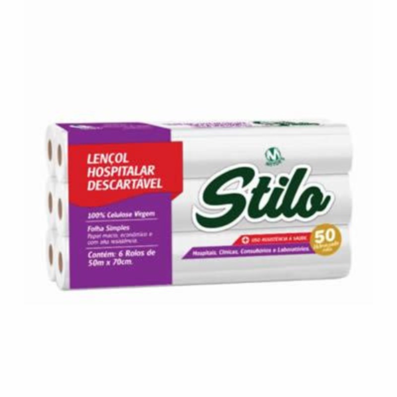 PAPEL TIPO LENCOL STILO 100% CELULOSE TAM 50 X 70 PC C/6 UNID