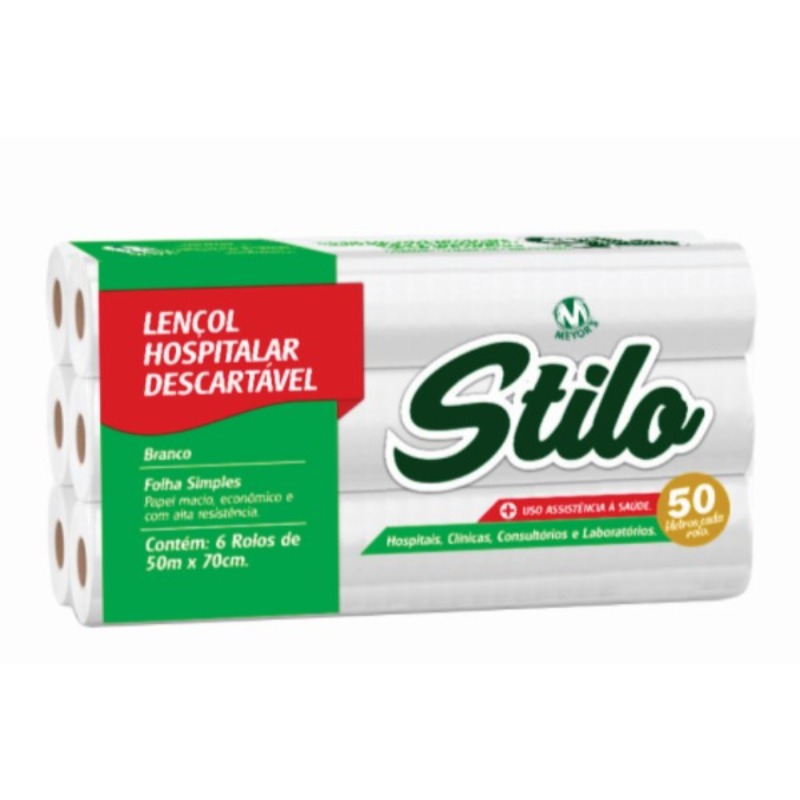 PAPEL TIPO LENCOL STILO BRANCO TAM 50 X 70 PC C/6 UNID