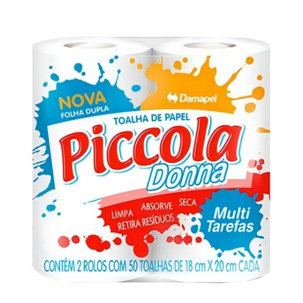 PAPEL TOALHA COZINHA DONNA PICCOLAR 2X50F