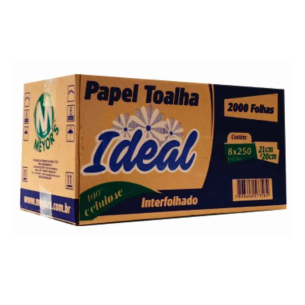 PAPEL TOALHA IDEAL 2000FLS IDEAL 100% CELULOSE