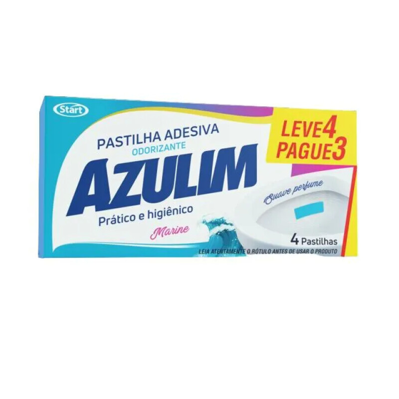 PASTILHA ADESIVA SANITARIA AZULIM CX C/3