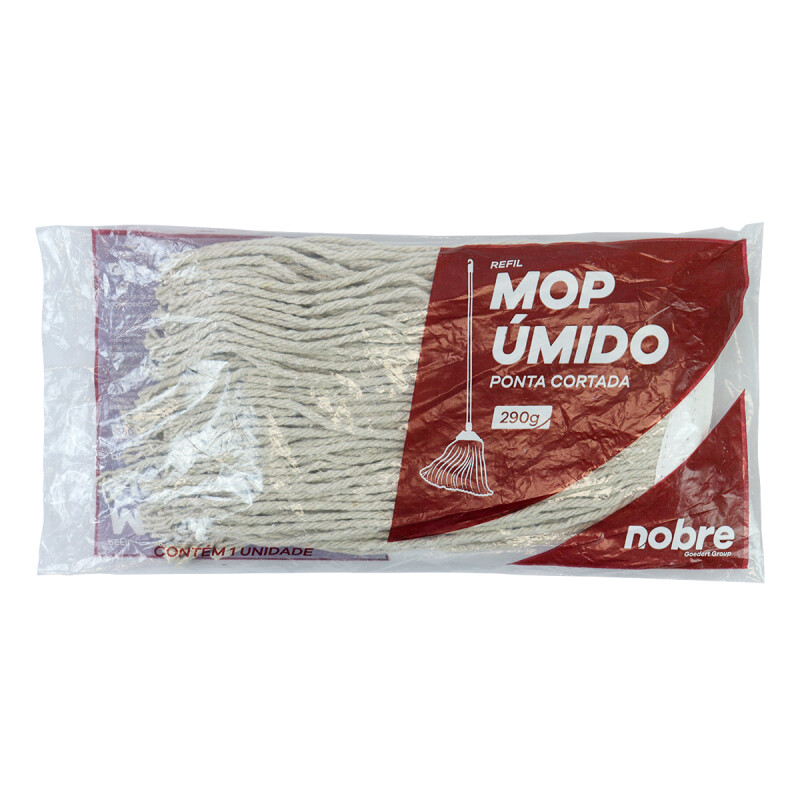 REFIL MOP UMIDO PONTA CORTADA 290G NOBRE