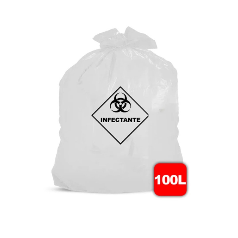 SACO PARA LIXO HOSPITALAR 100LT PCT C/100 UN NOBRE