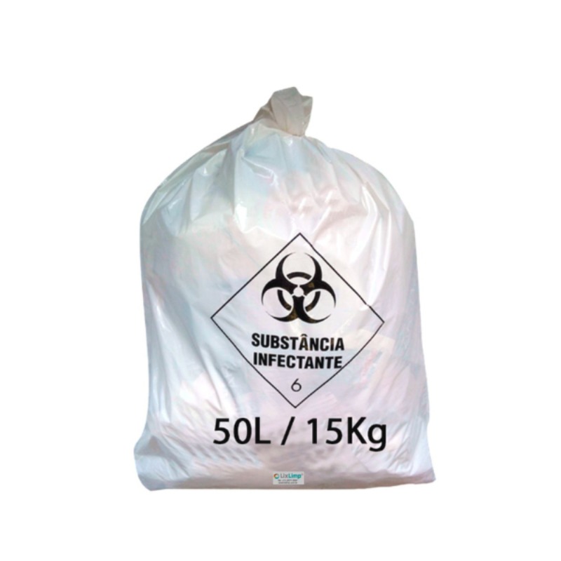 SACO PARA LIXO HOSPITALAR 50LT C/100 UN NOBRE